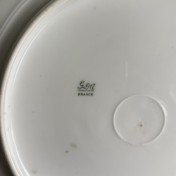 Vintage Handpainted Floral Plate - Picture 7 of 8